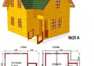 Планировка деревянного дома
